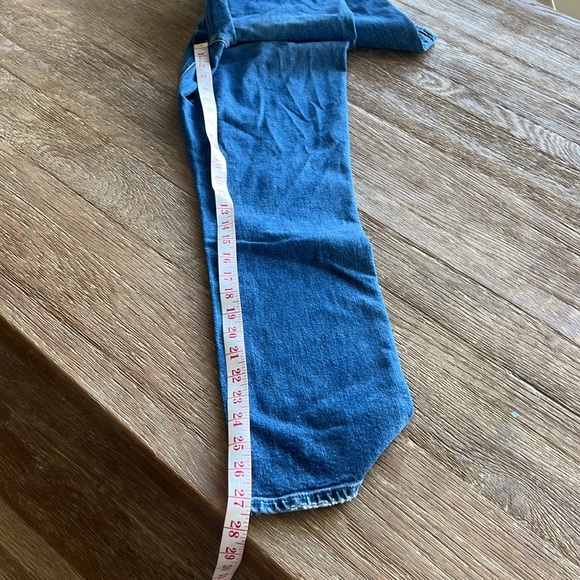 MOTHER THE DAZZLER “cowboys don’t cry” wash DENIM BLUE JEANS SIZE 29 - Picture 12 of 15